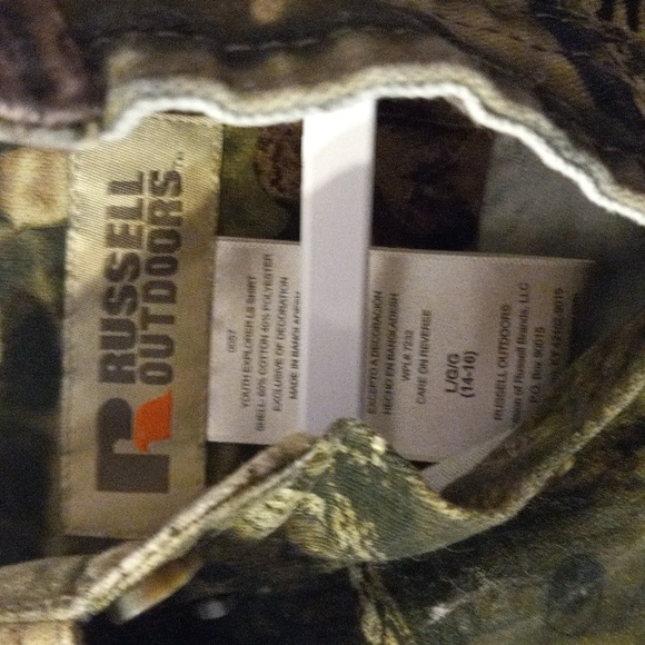 Boys Russell outdoor camouflage shirt - Picture 4 of 7